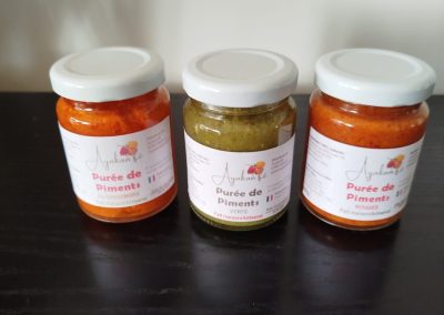 Nos purees de piments