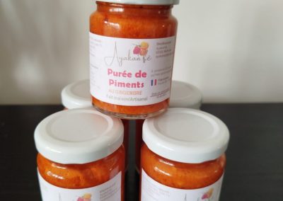Puree de piments au gingembre